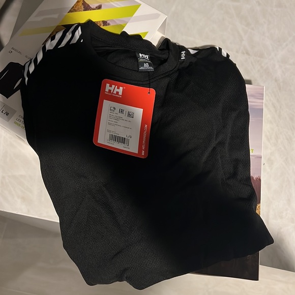 NIB/NWT Helly Hansen Women’s LIFA baselayer, Black size Large - Picture 2 of 2